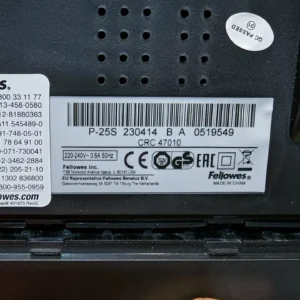 Fellowes P-25S - Trituradora de Papel