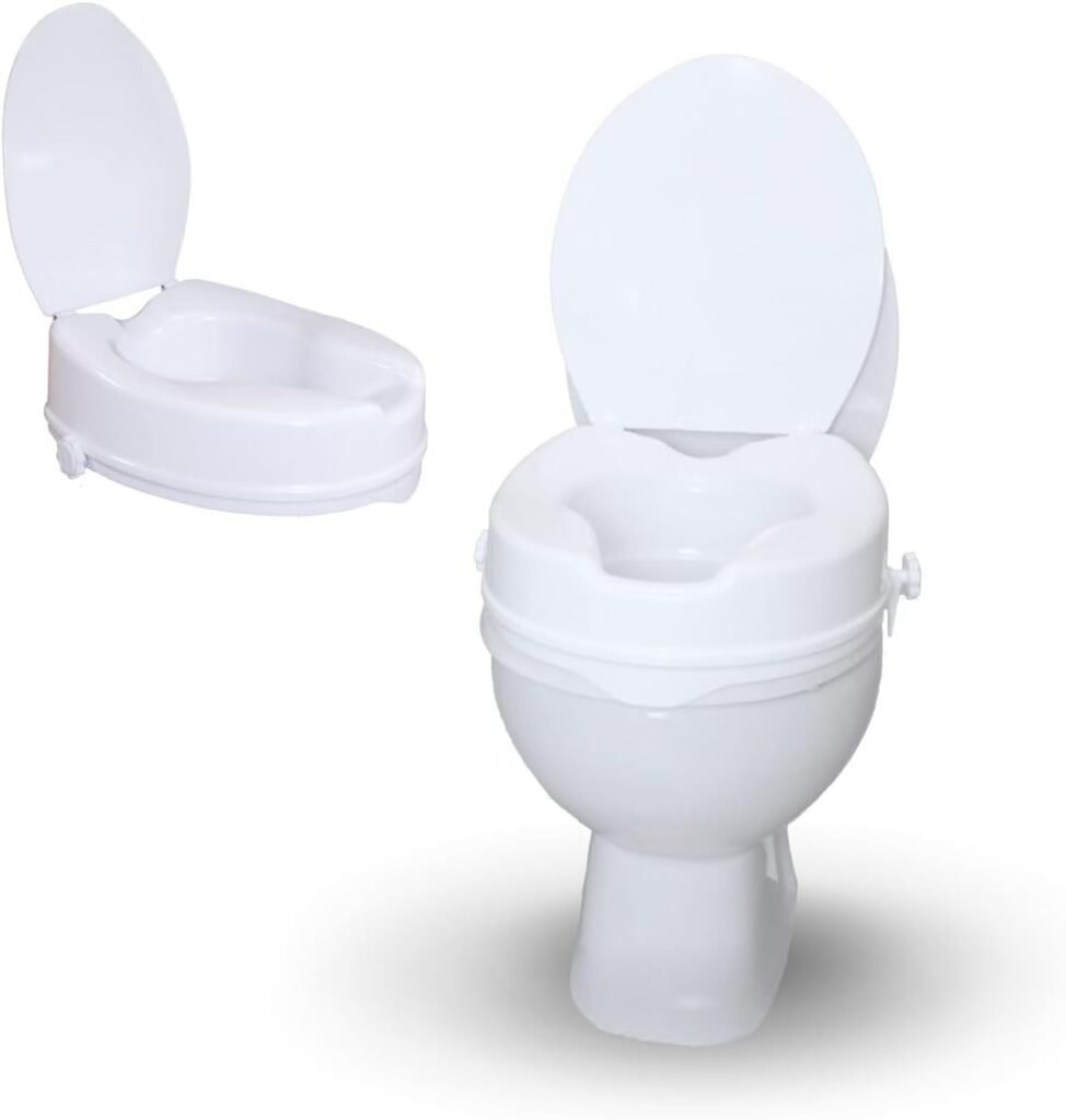 Mobiclinic Elevador WC para adulto Con tapa
