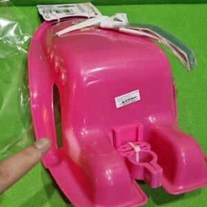 Stamp- Silla portamuñecas Minnie RN246500, Rosa, 20 cm con Sistema de fijación Universal, se Fija en Todo Tipo de Manillar, Correa de Velcro para sostener la muñeca.