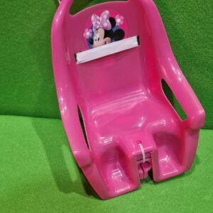 Stamp- Silla portamuñecas Minnie RN246500, Rosa, 20 cm con Sistema de fijación Universal, se Fija en Todo Tipo de Manillar, Correa de Velcro para sostener la muñeca.