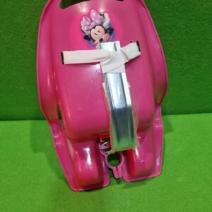Stamp- Silla portamuñecas Minnie RN246500, Rosa, 20 cm con Sistema de fijación Universal, se Fija en Todo Tipo de Manillar, Correa de Velcro para sostener la muñeca.