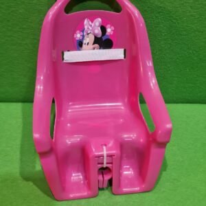 Stamp- Silla portamuñecas Minnie RN246500, Rosa, 20 cm con Sistema de fijación Universal, se Fija en Todo Tipo de Manillar, Correa de Velcro para sostener la muñeca.