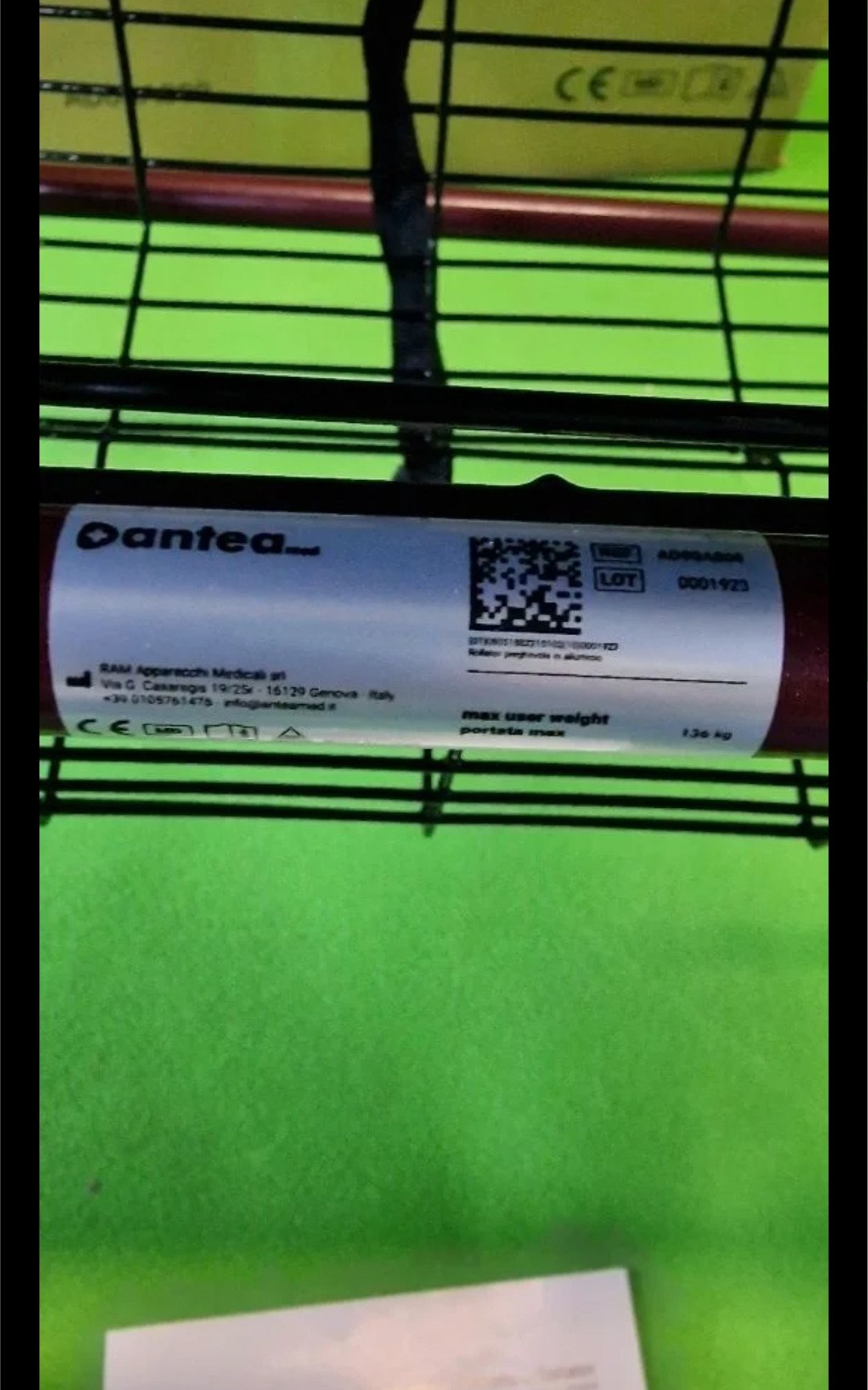 Andador de Aluminio Plegable Rojo 4 Ruedas - Andador Para Ancianos - Oportunexa