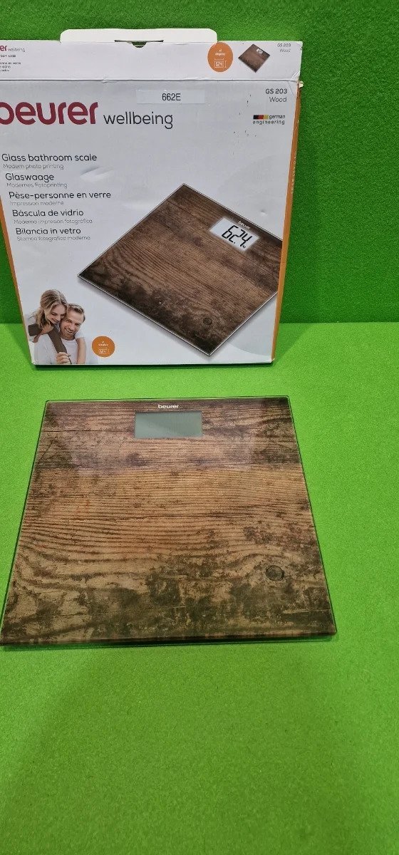 Beurer GS 203 Madera - Báscula de baño de vidrio - Oportunexa