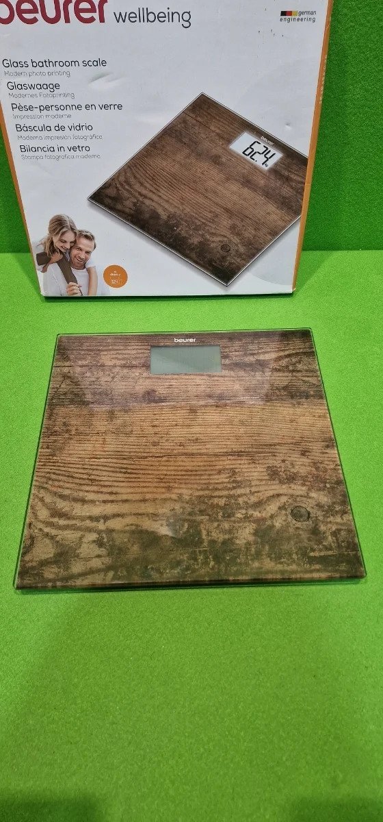Beurer GS 203 Madera - Báscula de baño de vidrio - Oportunexa
