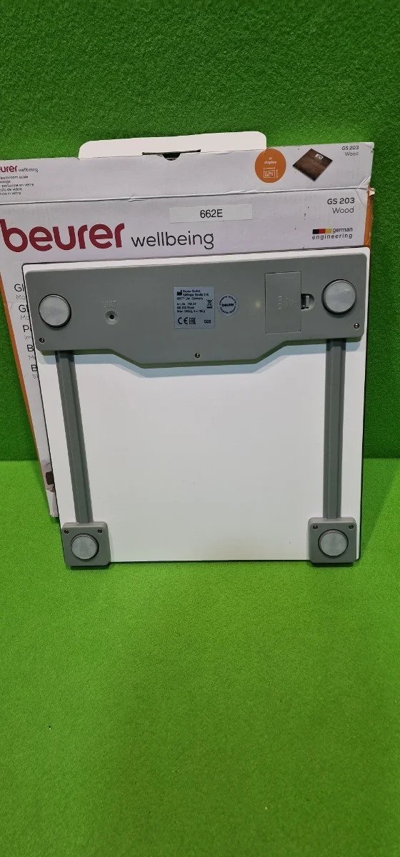 Beurer GS 203 Madera - Báscula de baño de vidrio - Oportunexa