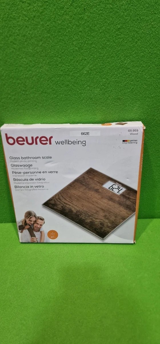Beurer GS 203 Madera - Báscula de baño de vidrio - Oportunexa