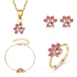 Bisutería Jewelry: Collar, Pendientes, Pulsera y Anillo - Oportunexa