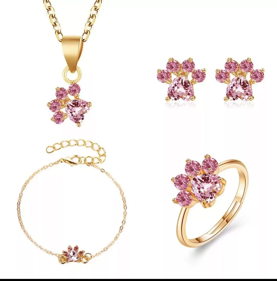 Bisutería Jewelry: Collar, Pendientes, Pulsera y Anillo - Oportunexa
