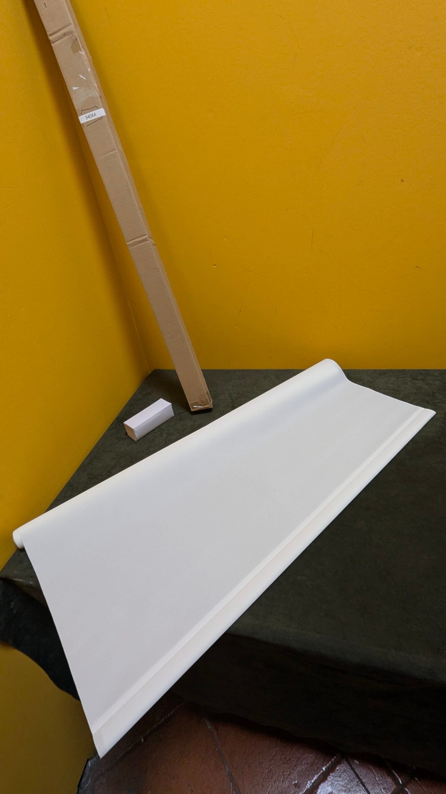 Blindecor Ara Estor enrollable Blanco Roto 90 x 175 cm - Oportunexa