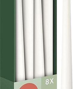 Bolsius Velas cónicas Blanco 8 unidades - Oportunexa