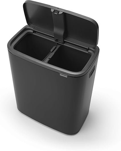 Brabantia Cubo de basura Negro mate 60L - Oportunexa