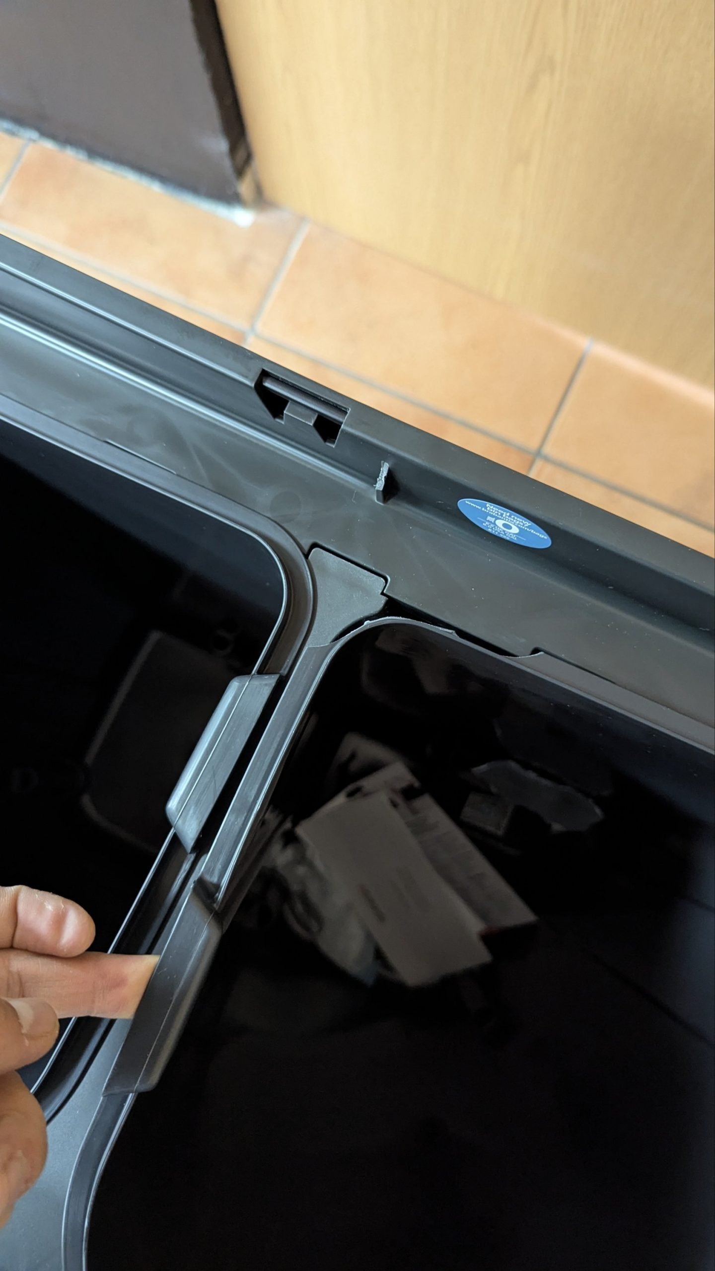 Brabantia Cubo de basura Negro mate 60L - Oportunexa
