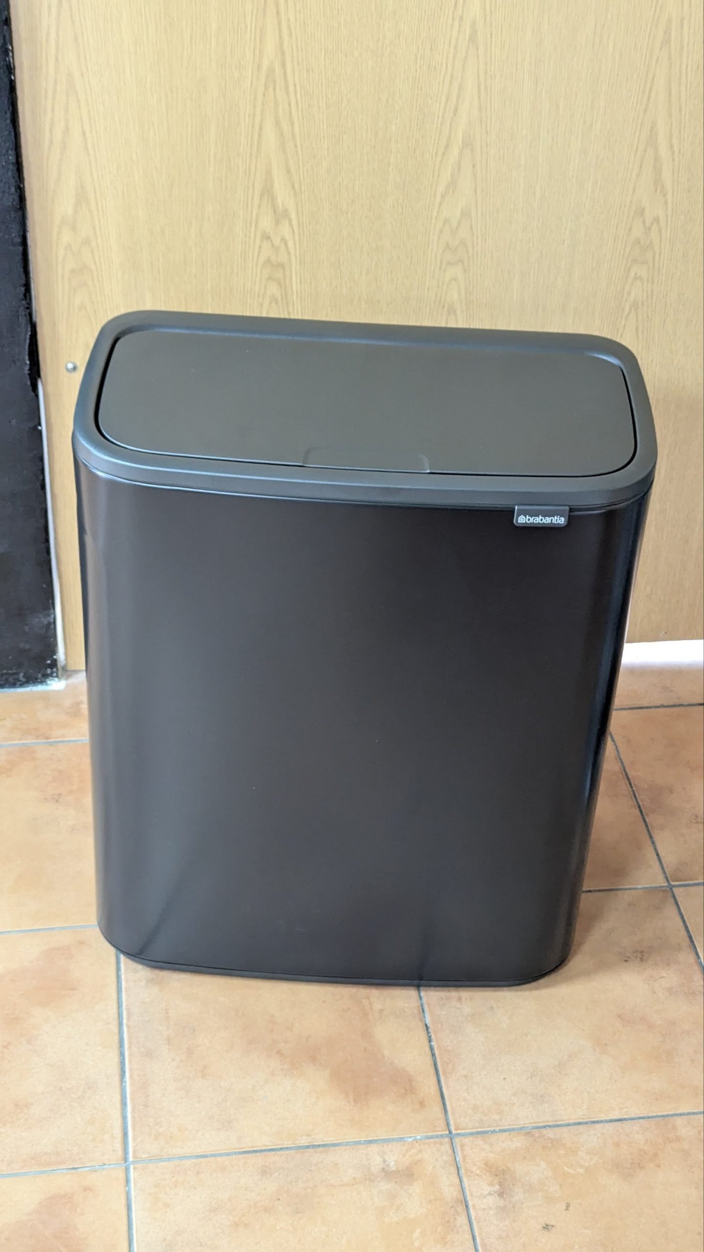 Brabantia Cubo de basura Negro mate 60L - Oportunexa