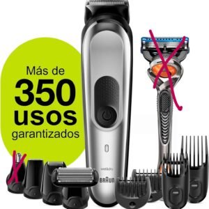 Braun Recortadora de barba, corporal y cortapelos Falta 2 accesorios - Oportunexa
