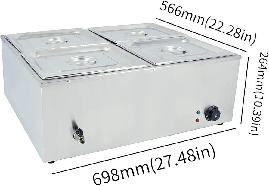 Calentador de alimentos eléctrico para Buffet CON TARA - Oportunexa