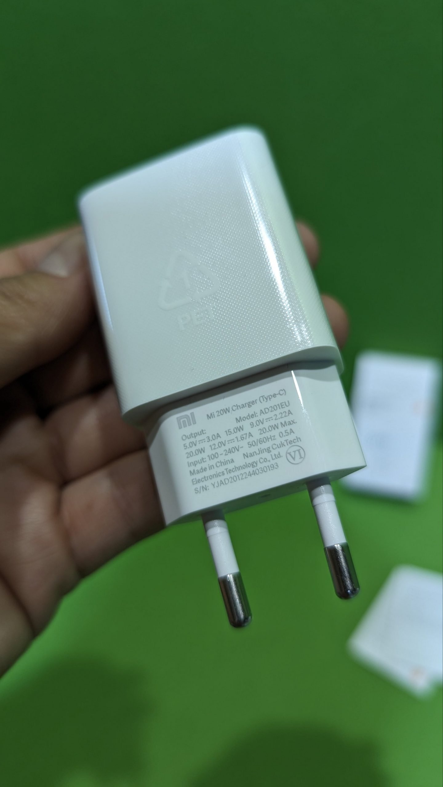 Cargador AD201EU 20W USB Tipo C Compatible con Dispositivos Xiaomi - Oportunexa