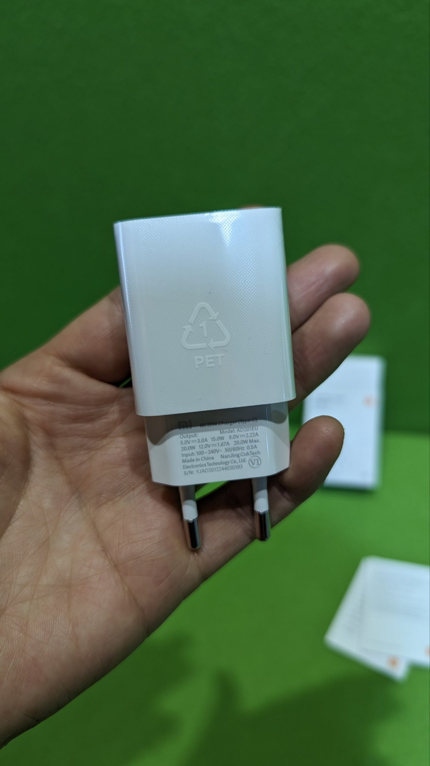 Cargador AD201EU 20W USB Tipo C Compatible con Dispositivos Xiaomi - Oportunexa