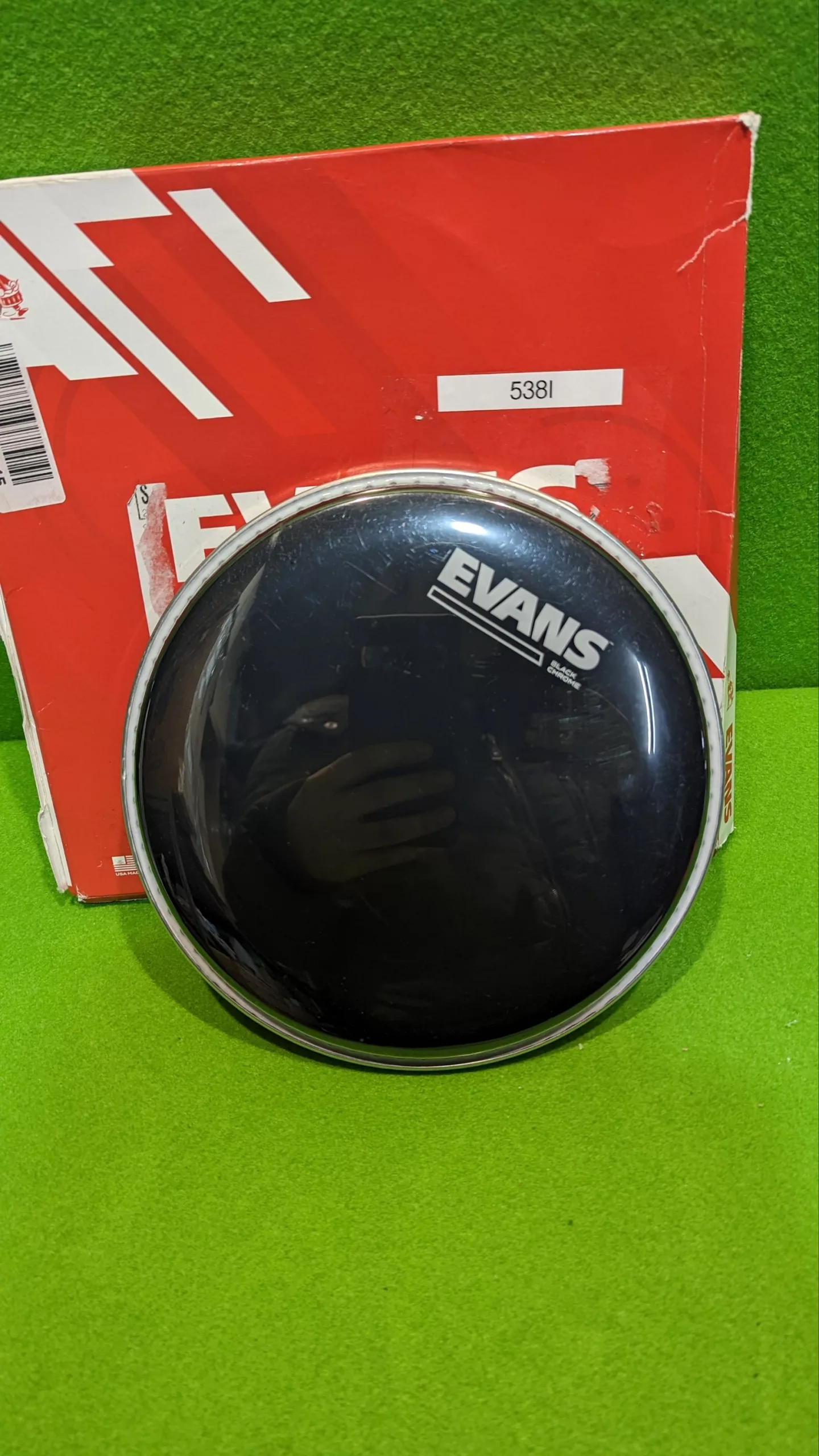 Evans 08 pulgadas (20cm), TT08CHR (parche negro para tambor) - Oportunexa