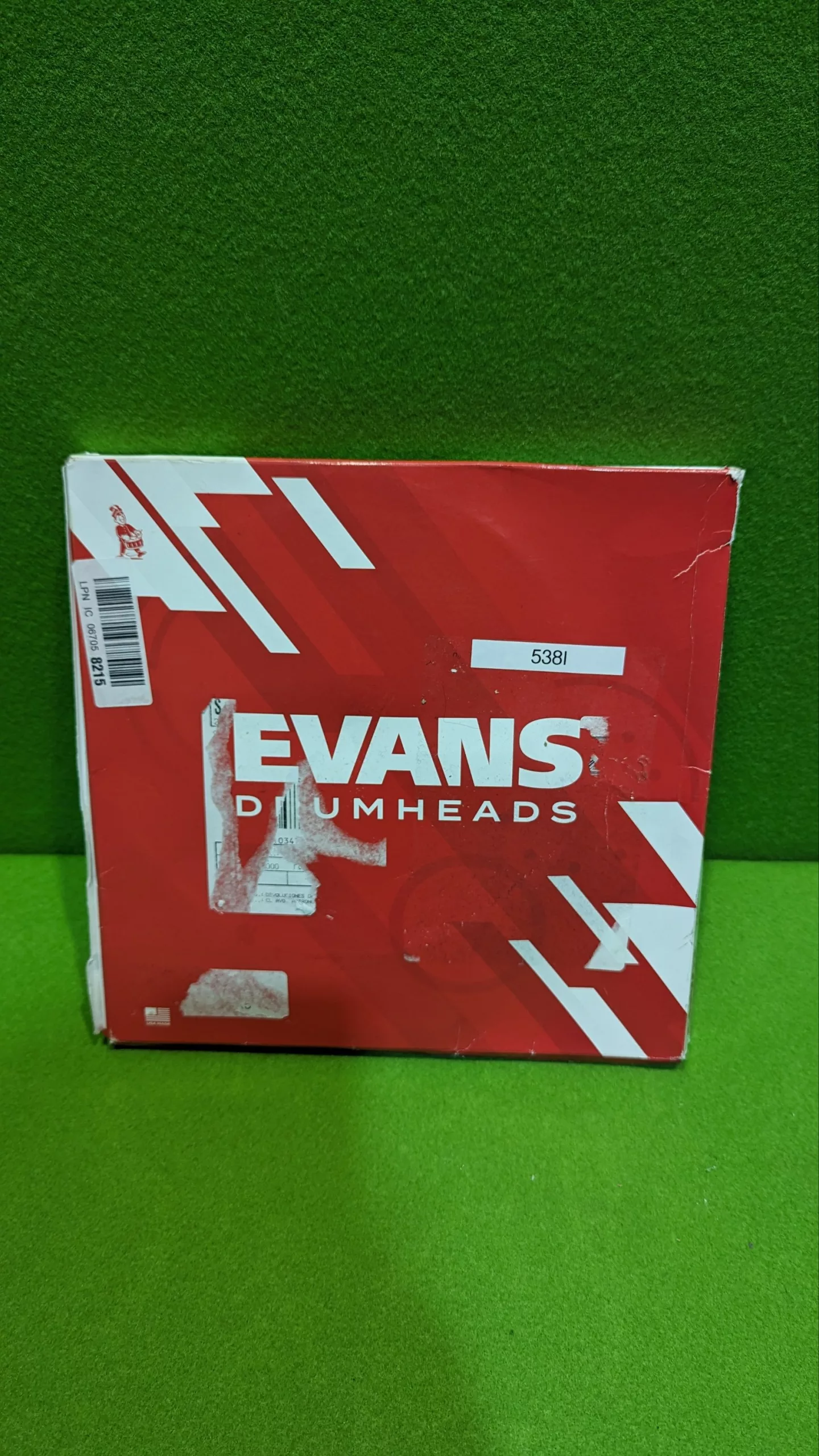 Evans 08 pulgadas (20cm), TT08CHR (parche negro para tambor) - Oportunexa