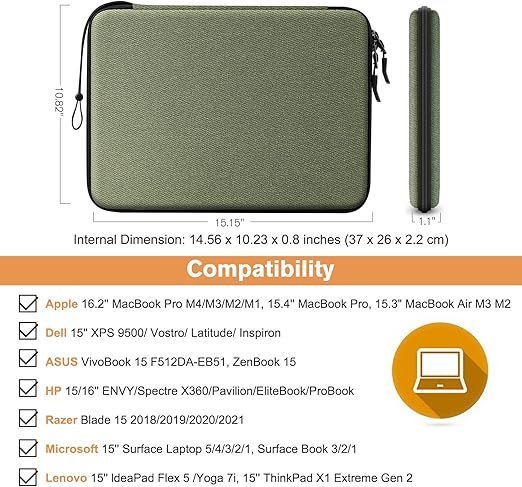 FINPAC Funda para Portátil de hasta 15 pulgadas - Oportunexa