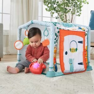 Fisher-Price Gimnasio casita de campo 2 en 1 Alfombra de actividades - Oportunexa