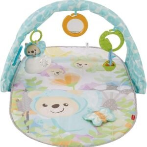 Fisher-Price Gimnasio Osito Musical, manta de juego para bebé - Oportunexa