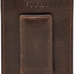 Fossil Men's Derrick Tarjetero de piel - Oportunexa