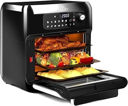 Freidora de Aire sin Aceite 10L Horno de Aire Caliente 1500W - Oportunexa