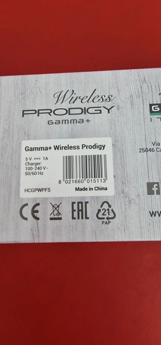 GAMMAPIU' PRODIGY Maquinilla de afeitar eléctrica inalámbrica para barba - Oportunexa