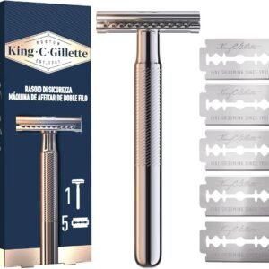 Gillette Maquinilla De Seguridad De Doble Filo Para Hombre Maquinilla De Afeitar, Con 4 Hojas - Oportunexa