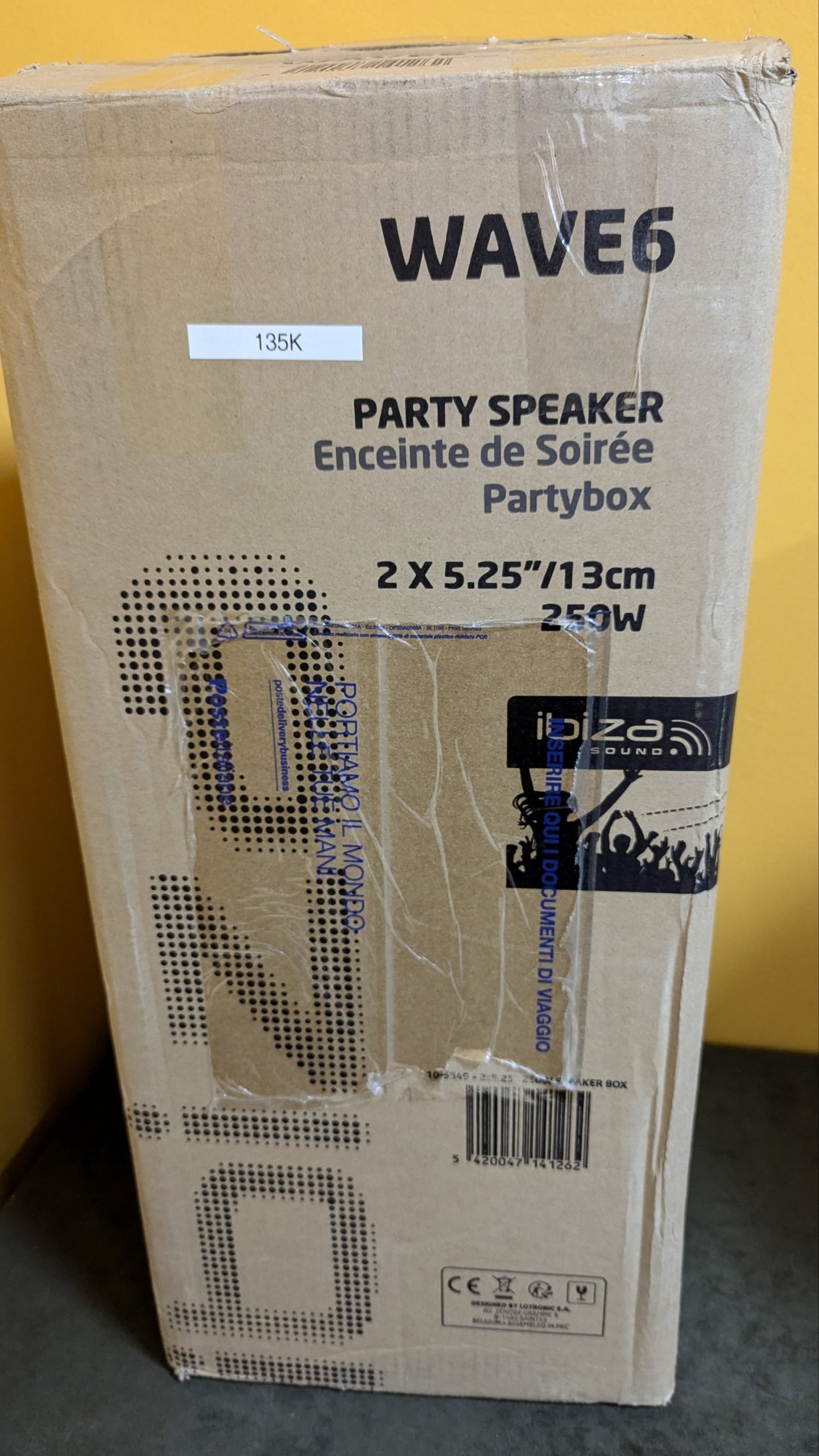 Ibiza WAVE6 Altavoz a pilas de 250W - Oportunexa