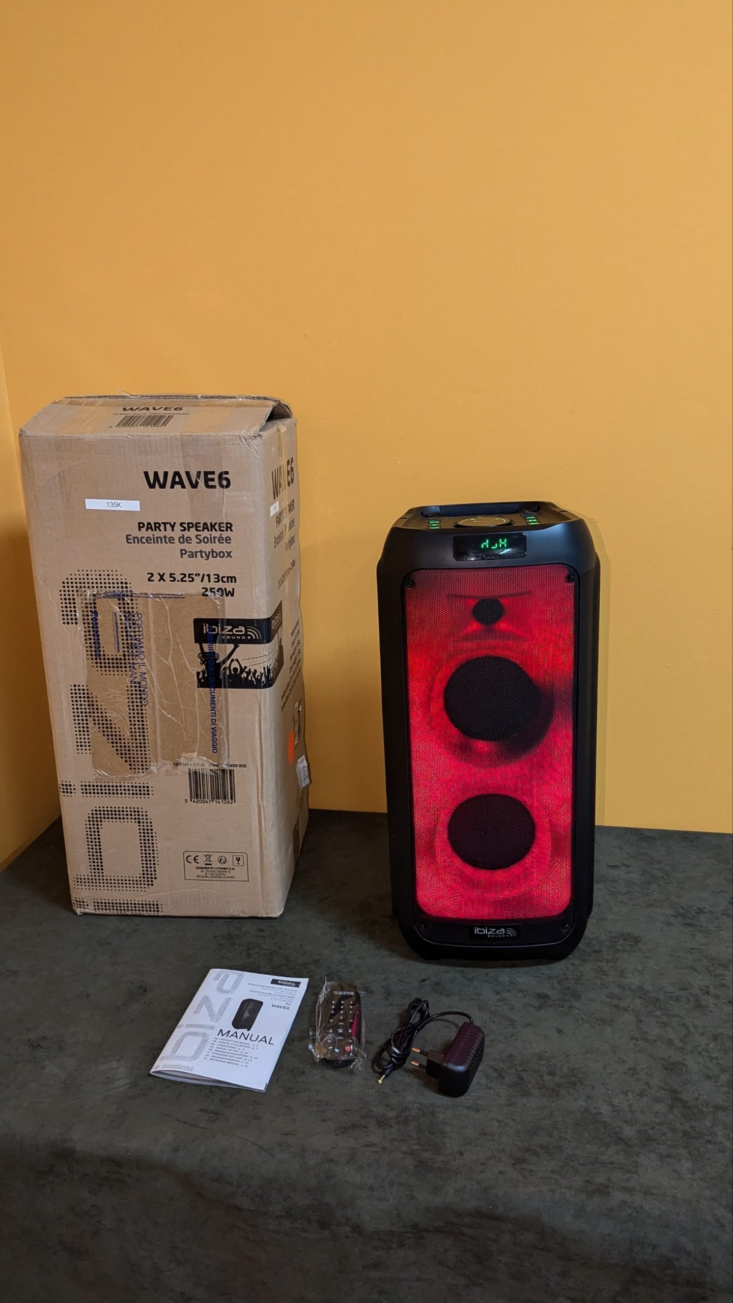 Ibiza WAVE6 Altavoz a pilas de 250W - Oportunexa