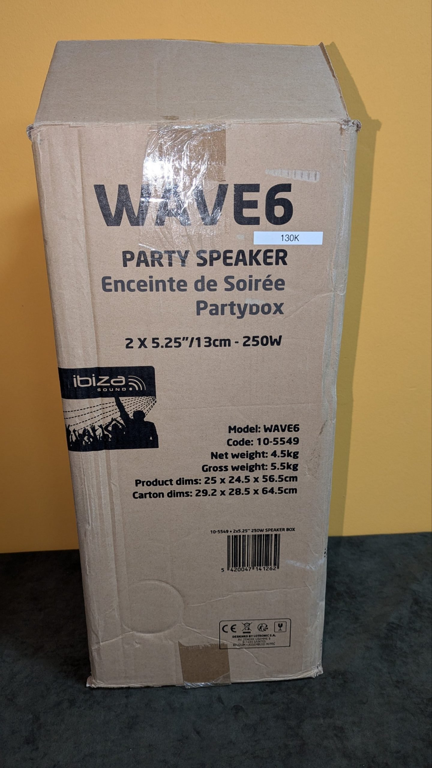 Ibiza - WAVE6 - Altavoz a pilas de 250W/2x5.25" - Oportunexa