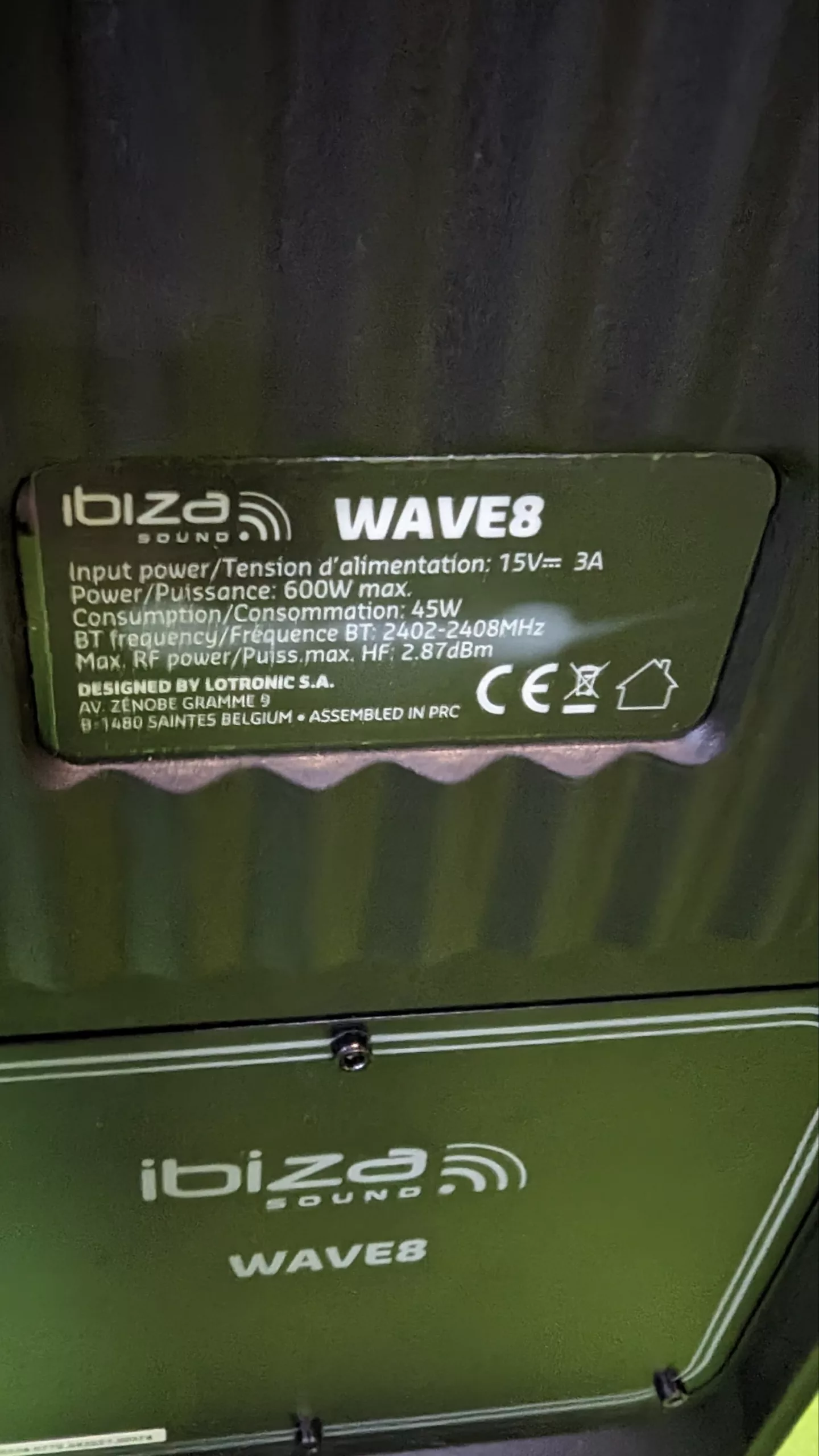 Ibiza WAVE8 Sistema de Altavoces de 600W - Oportunexa