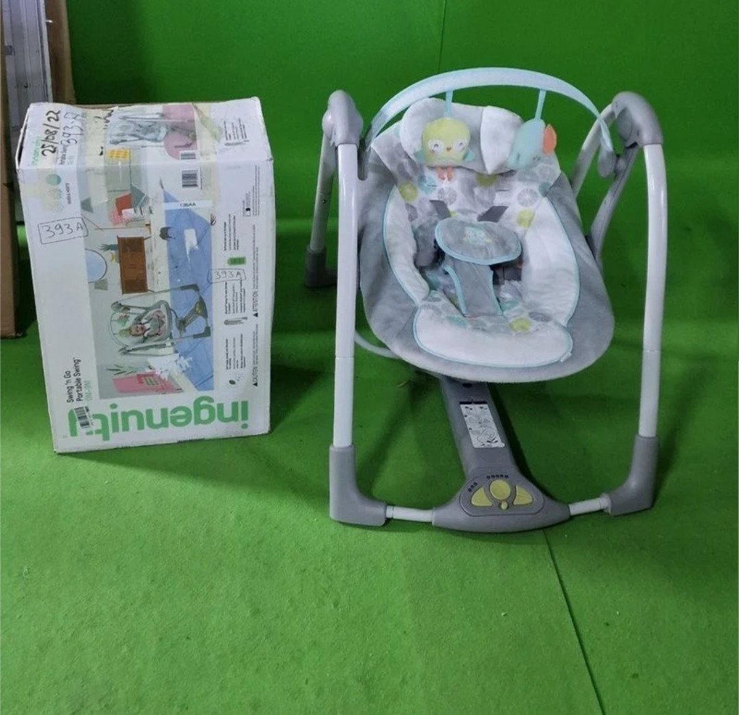 Ingenuity, Columpio Compacto Plegable Hugs & Hoots - Oportunexa