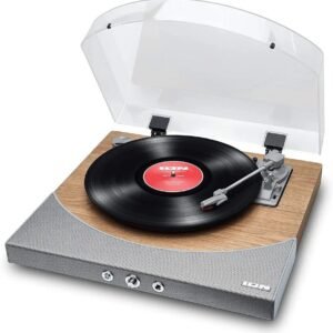 ION Audio Premier LP Tocadiscos de vinilo Bluetooth, de 3 velocidades, altavoces estéreo - Oportunexa