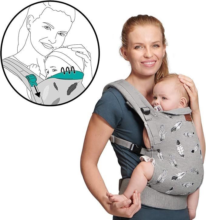 Kinderkraft Mochila Portabebé MILO, Canguro - Oportunexa