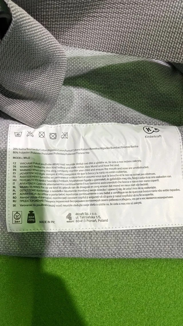 Kinderkraft Mochila Portabebé MILO, Canguro - Oportunexa