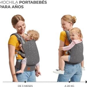 Kinderkraft NINO CONFETTI Mochila Portabebés - Oportunexa