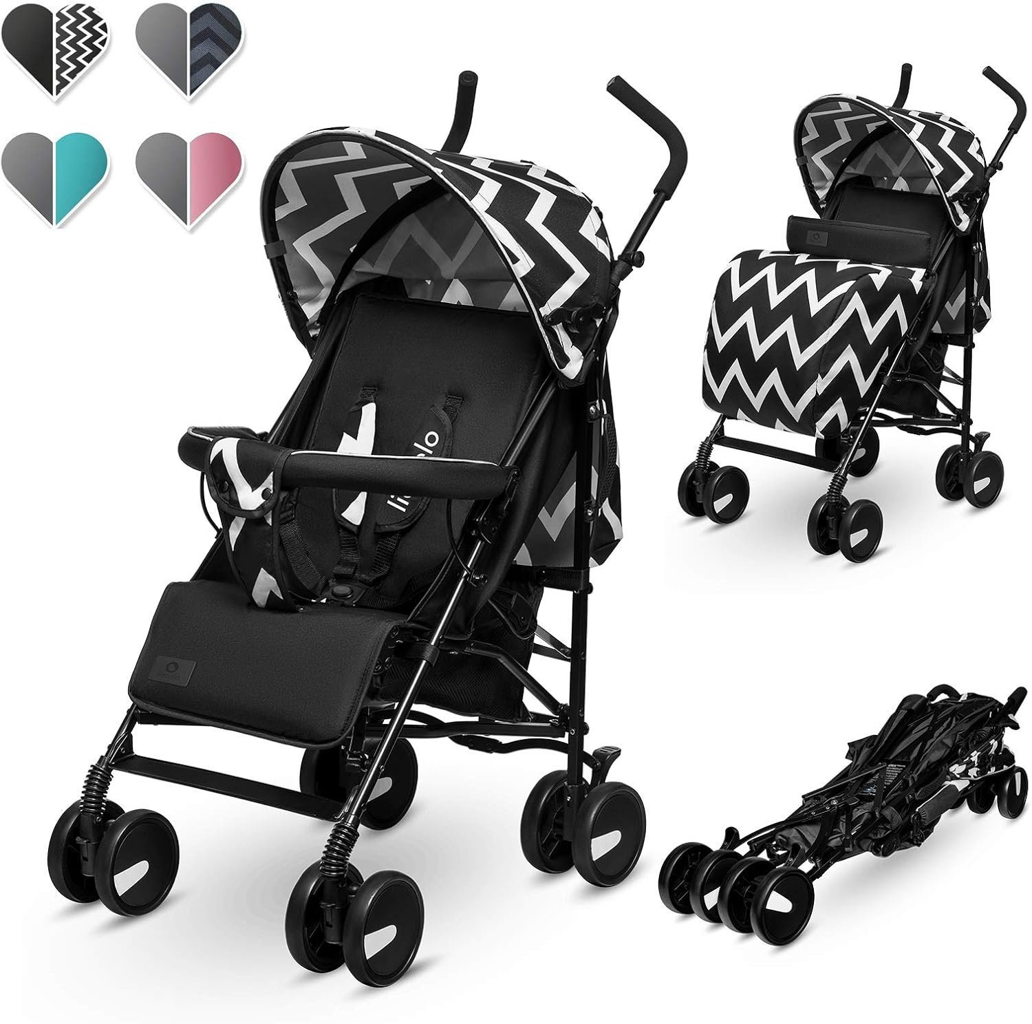 LIONELO Silla de Paseo Ligera Elia para Bebés hasta 15 kg - Oportunexa