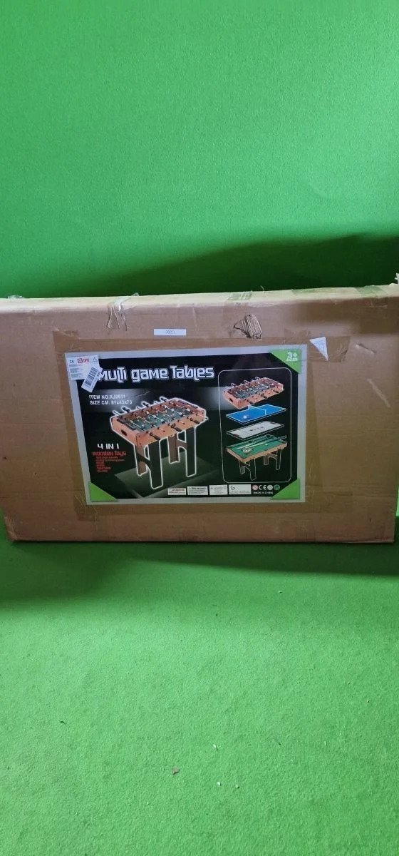 Mesa 4 juegos en 1: Billar, ping-pong, hockey y futbolín - Oportunexa