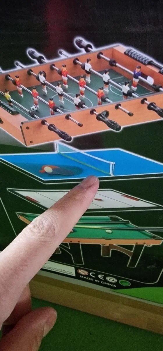 Mesa 4 juegos en 1: Billar, ping-pong, hockey y futbolín - Oportunexa