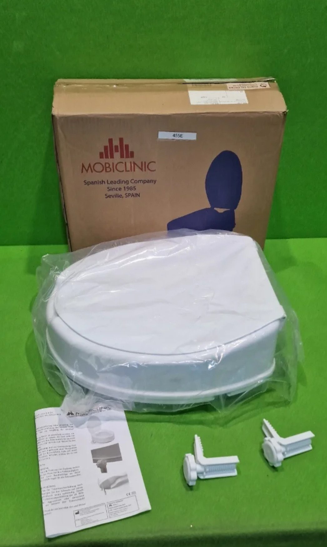 Mobiclinic®, Elevador WC para adulto, Con tapa, 10 cm - Oportunexa