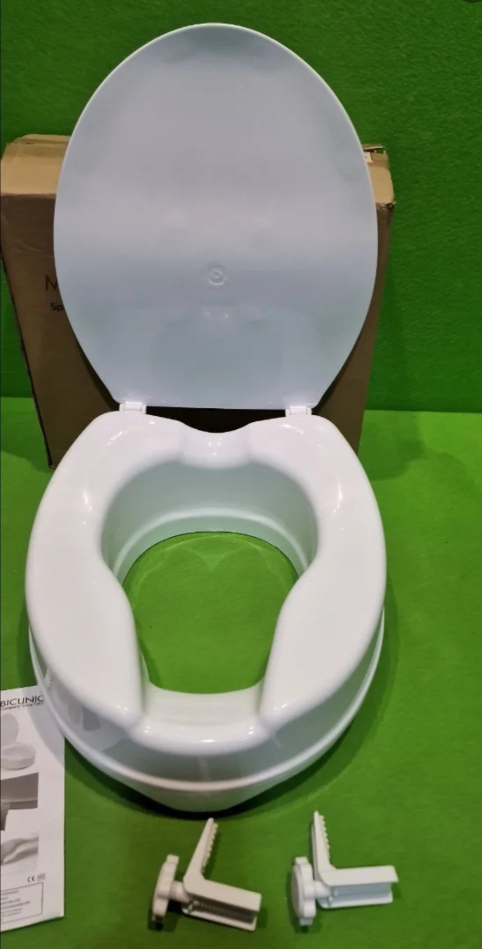 Mobiclinic®, Elevador WC para adulto, Con tapa, 10 cm - Oportunexa