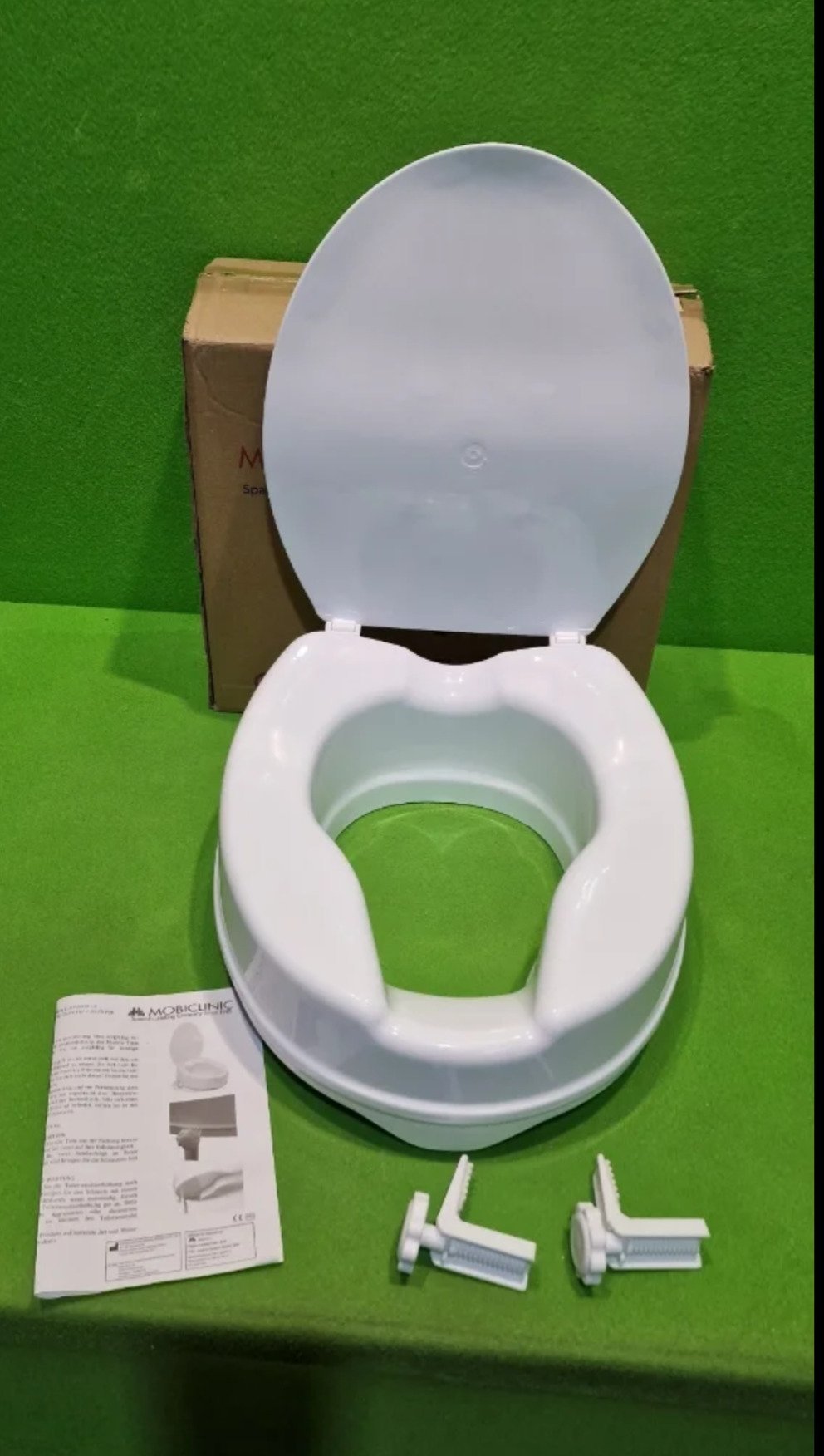 Mobiclinic®, Elevador WC para adulto, Con tapa, 10 cm - Oportunexa