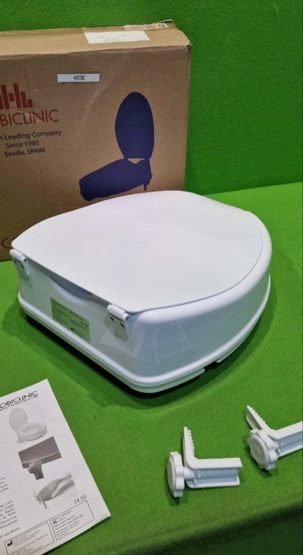 Mobiclinic®, Elevador WC para adulto, Con tapa, 10 cm - Oportunexa