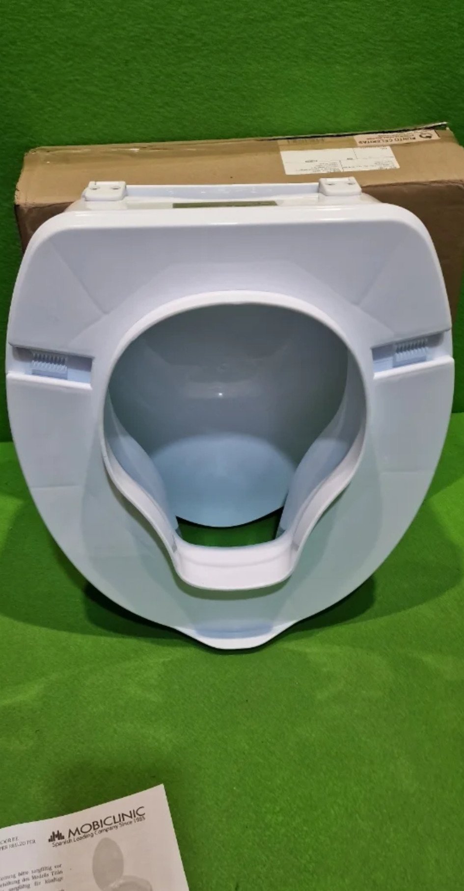 Mobiclinic®, Elevador WC para adulto, Con tapa, 10 cm - Oportunexa