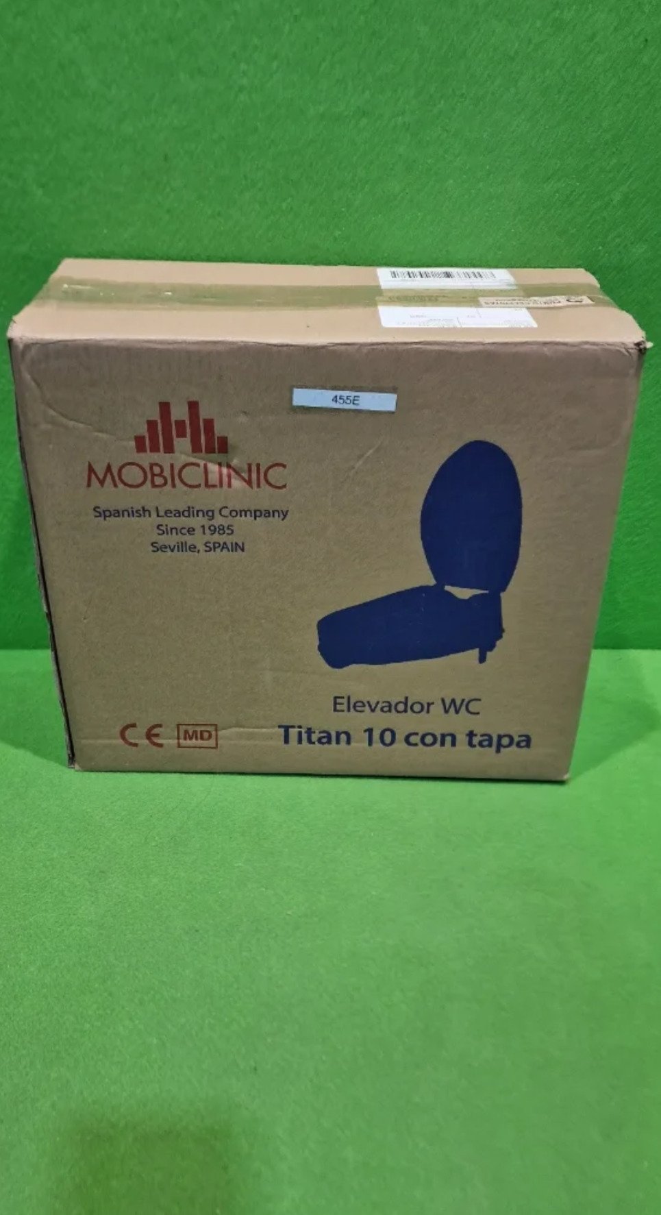 Mobiclinic®, Elevador WC para adulto, Con tapa, 10 cm - Oportunexa