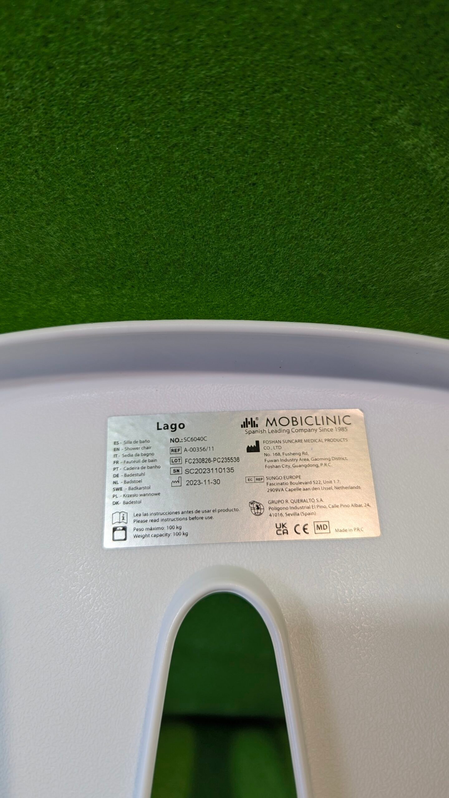 Mobiclinic Silla de baño giratoria Lago - Oportunexa